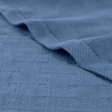 Basketweave Classic Farmhouse All-Season Cotton Blanket