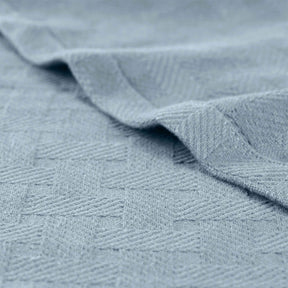Basketweave Classic Farmhouse All-Season Cotton Blanket