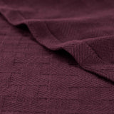 Basketweave Classic Farmhouse All-Season Cotton Blanket