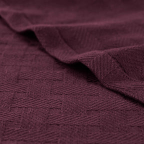 Basketweave Classic Farmhouse All-Season Cotton Blanket