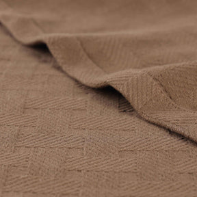Basketweave Classic Farmhouse All-Season Cotton Blanket