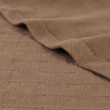 Basketweave Classic Farmhouse All-Season Cotton Blanket