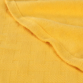 Basketweave Classic Farmhouse All-Season Cotton Blanket