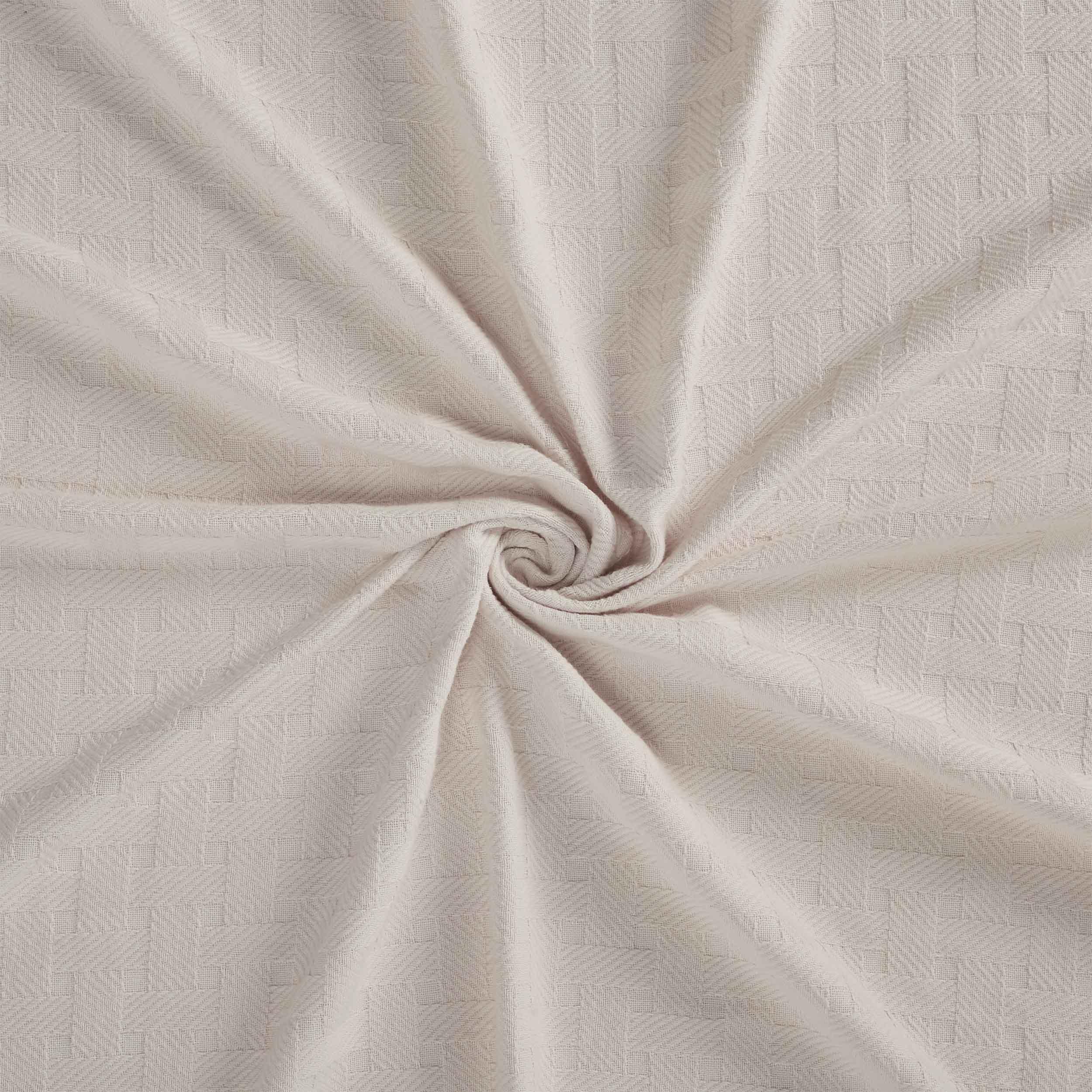Basketweave Classic Farmhouse All-Season Cotton Blanket