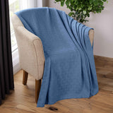 Basketweave Classic Farmhouse All-Season Cotton Blanket