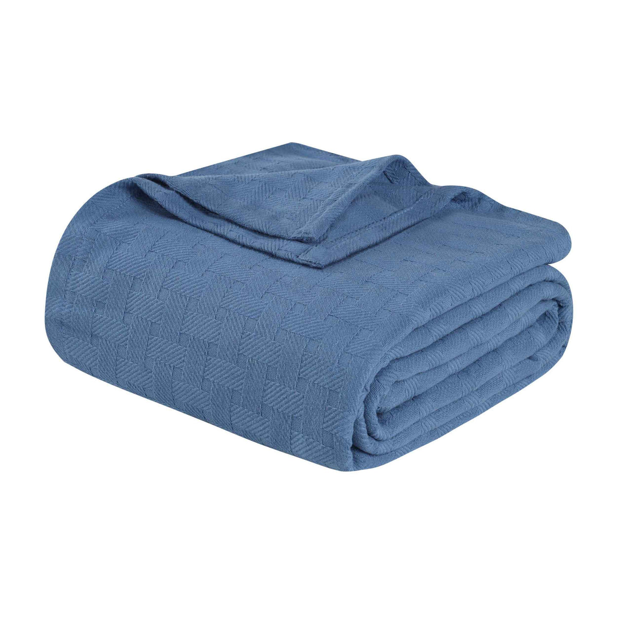 Basketweave Classic Farmhouse All-Season Cotton Blanket