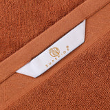 Egyptian Cotton Basketweave Jacquard and Solid Bath Towel Set of 4