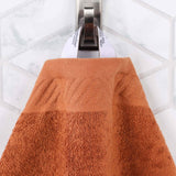 Egyptian Cotton Basketweave Jacquard and Solid Bath Towel Set of 4