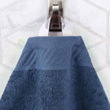 Egyptian Cotton Basketweave Jacquard and Solid Bath Towel Set of 4