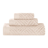 Egyptian Cotton Basketweave Towel Set 3 Piece