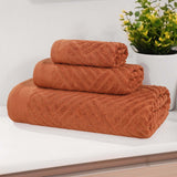 Egyptian Cotton Basketweave Towel Set 3 Piece