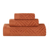 Egyptian Cotton Basketweave Towel Set 3 Piece