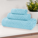 Egyptian Cotton Basketweave Towel Set 3 Piece