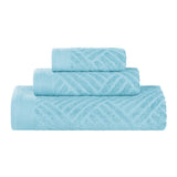Egyptian Cotton Basketweave Towel Set 3 Piece