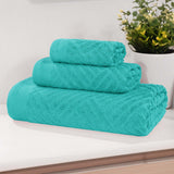 Egyptian Cotton Basketweave Towel Set 3 Piece