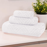 Egyptian Cotton Basketweave Towel Set 3 Piece