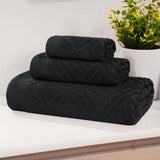 Egyptian Cotton Basketweave Towel Set 3 Piece