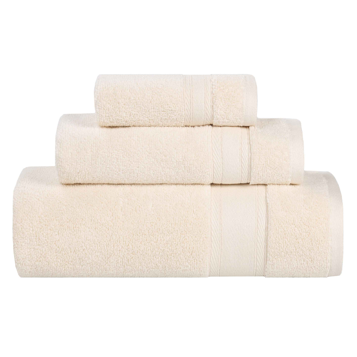 Belmont Zero Twist Cotton Medium Weight 3 Piece Towel Set