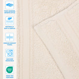 Belmont Zero Twist Cotton Medium Weight 3 Piece Towel Set