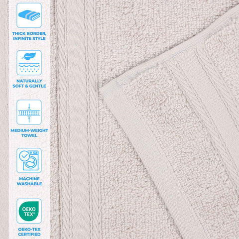 Belmont Zero Twist Cotton Medium Weight 3 Piece Towel Set