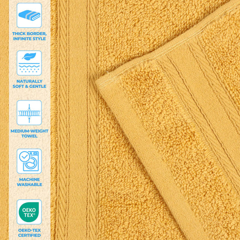 Belmont Zero Twist Cotton Medium Weight 3 Piece Towel Set