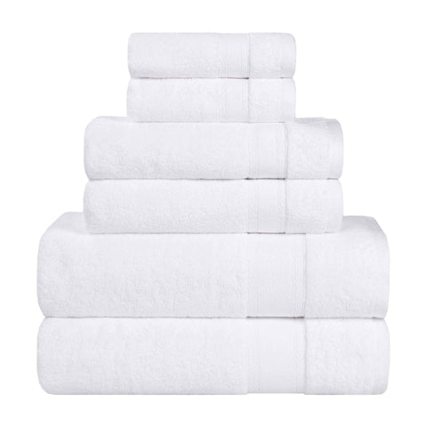 Zero Twist Cotton Towel Set 6-Piece - Belmont