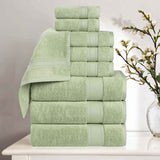 Belmont Zero Twist Cotton Medium Weight 9 Piece Towel Set