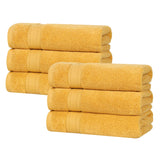Zero Twist Cotton Hand Towels 6-Piece Belmont Collection