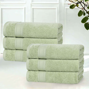 Belmont Zero Twist Cotton Medium Weight Hand Towels, Set of 6