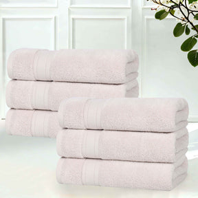 Belmont Zero Twist Cotton Medium Weight Hand Towels, Set of 6
