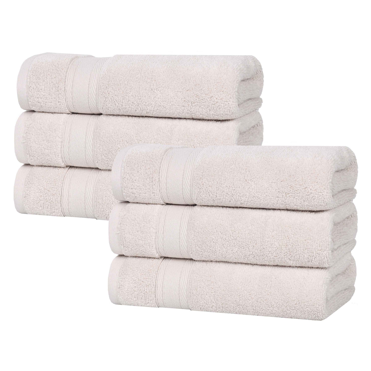 Zero Twist Cotton Hand Towels 6-Piece Belmont Collection