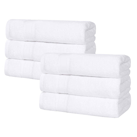 Zero Twist Cotton Hand Towels 6-Piece Belmont Collection