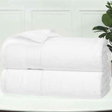 Zero Twist Cotton Medium Weight Soft Bath Towel Set of 2