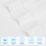 Zero Twist Cotton Medium Weight Soft Bath Towel Set of 2