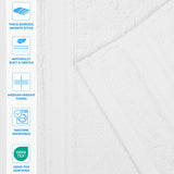 Zero Twist Cotton Medium Weight Soft Bath Towel Set of 2