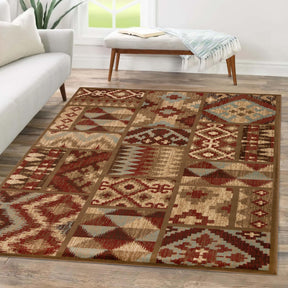 Berlin Aztec Geometric Southwestern Indoor Area Rugs or Runner Rug