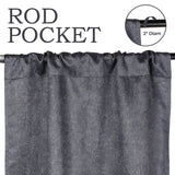 Blackout Senna Solid Textured Grommet Curtain Panels. Set of 2