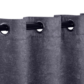 Blackout Senna Solid Textured Grommet Curtain Panels. Set of 2