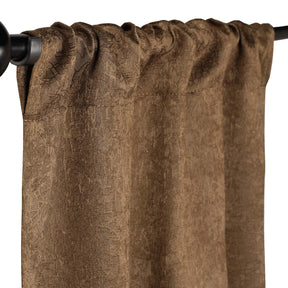 Blackout Senna Solid Textured Grommet Curtain Panels. Set of 2