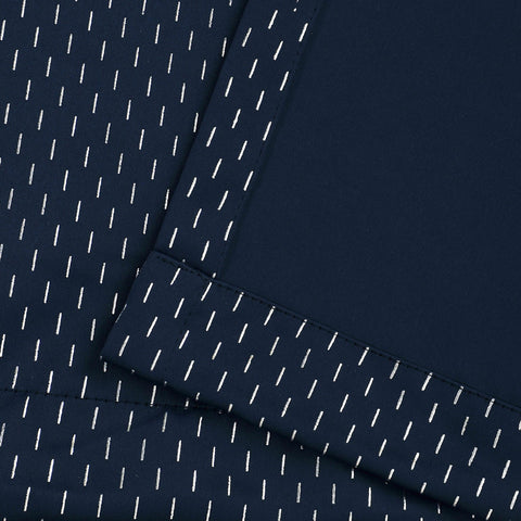 Modern Shimmer Washable Room Darkening Blackout Curtains, Set of 2