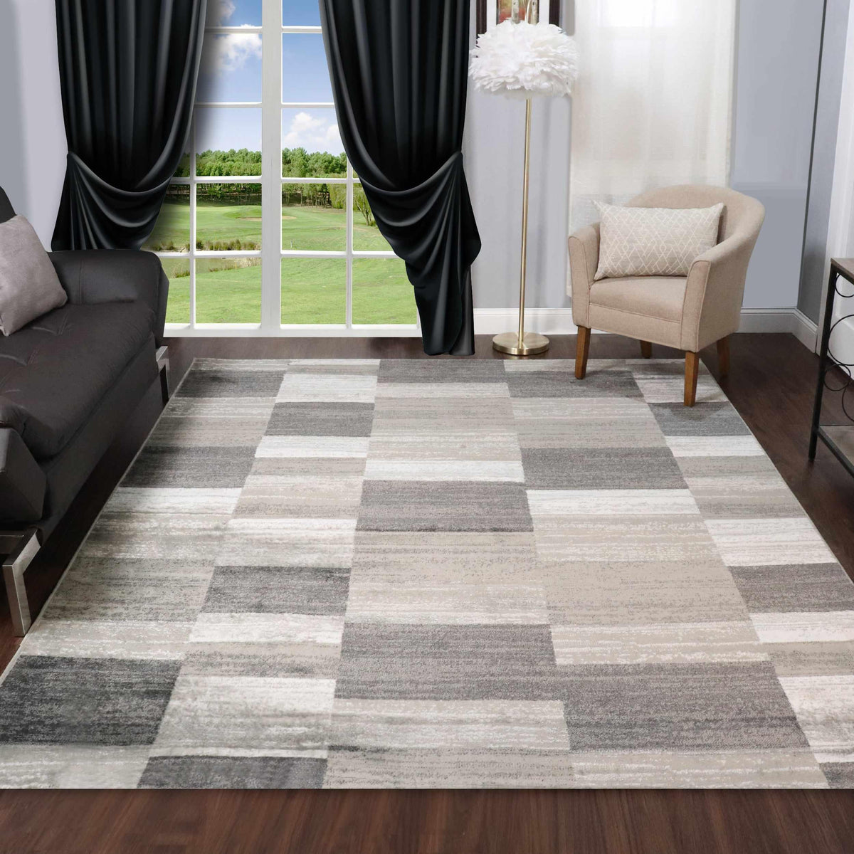 Blairwood Patchwork Geometric Indoor Area Rugs Or Runner Rug