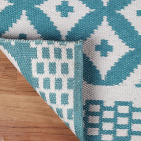 Modern Geometric Lattice Indoor Outdoor Area Rug