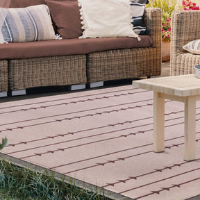 Bohemian Arrow Line Pattern Indoor Outdoor Area Rug