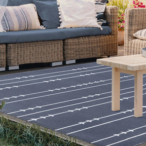 Bohemian Arrow Line Pattern Indoor Outdoor Area Rug