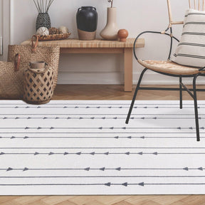 Bohemian Arrow Line Pattern Indoor Outdoor Area Rug
