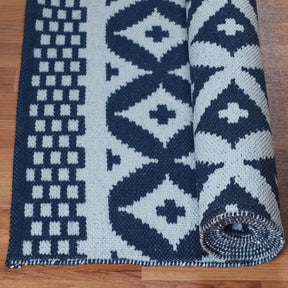 Modern Geometric Lattice Indoor Outdoor Area Rug