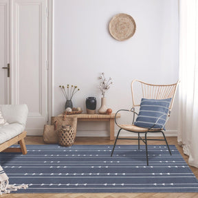 Bohemian Arrow Line Pattern Indoor Outdoor Area Rug
