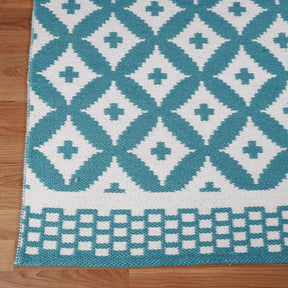 Modern Geometric Lattice Indoor Outdoor Area Rug