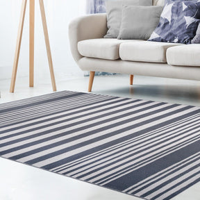 Modern Stripes Large Indoor Outdoor Pattern Area Rug