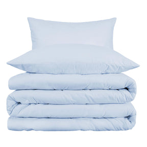 1000 Thread Count Cotton Blend Solid 3 Piece Duvet Cover Set